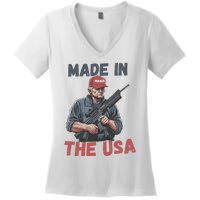 Trump 2024 Donald Trump Maga Republican Patriot Women's V-Neck T-Shirt