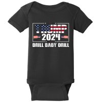 Trump 2024 Drill Baby Drill Baby Bodysuit