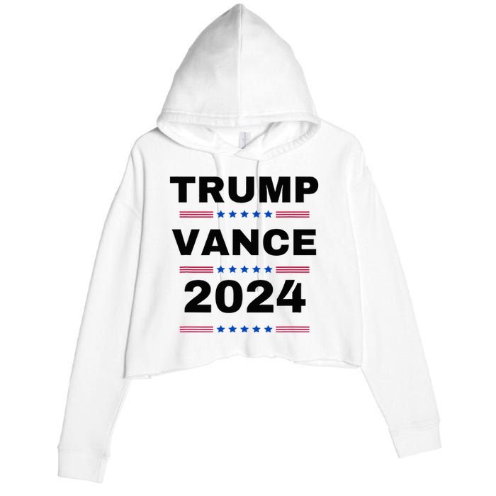 Trumpvance 2024 Election 2024 Crop Fleece Hoodie