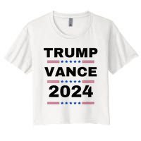 Trumpvance 2024 Election 2024 Women's Crop Top Tee