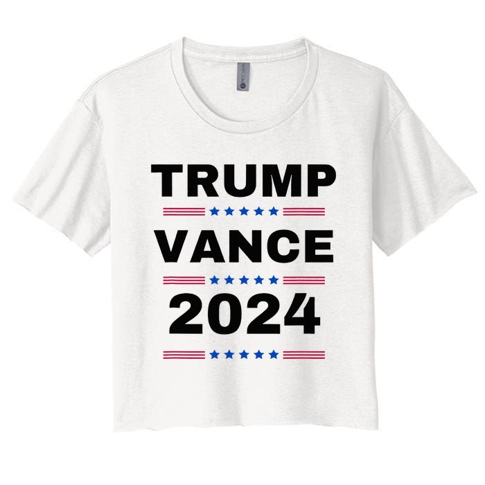 Trumpvance 2024 Election 2024 Women's Crop Top Tee