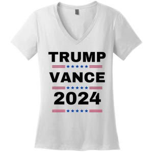 Trumpvance 2024 Election 2024 Women's V-Neck T-Shirt