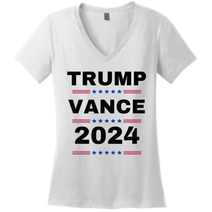 Trumpvance 2024 Election 2024 Women's V-Neck T-Shirt