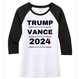 Trumpvance 2024 Election 2024 Women's Tri-Blend 3/4-Sleeve Raglan Shirt