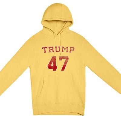 Trump 2024 Election 47 Victory Win President Inauguration Premium Pullover Hoodie