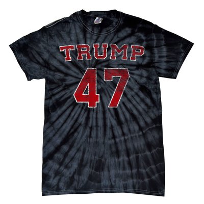 Trump 2024 Election 47 Victory Win President Inauguration Tie-Dye T-Shirt