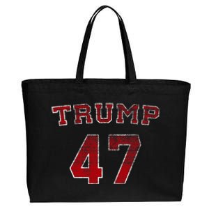 Trump 2024 Election 47 Victory Win President Inauguration Cotton Canvas Jumbo Tote