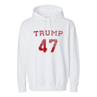 Trump 2024 Election 47 Victory Win President Inauguration Garment-Dyed Fleece Hoodie