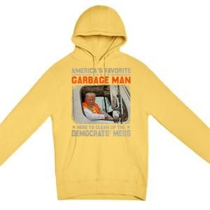 Trump 2024 Election Trump Garbage Man Vote Trump President Premium Pullover Hoodie