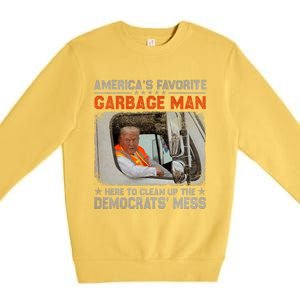 Trump 2024 Election Trump Garbage Man Vote Trump President Premium Crewneck Sweatshirt