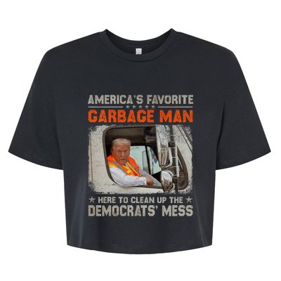 Trump 2024 Election Trump Garbage Man Vote Trump President Bella+Canvas Jersey Crop Tee