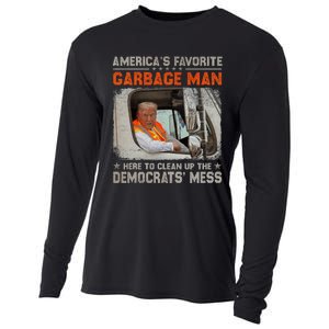 Trump 2024 Election Trump Garbage Man Vote Trump President Cooling Performance Long Sleeve Crew