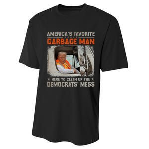 Trump 2024 Election Trump Garbage Man Vote Trump President Performance Sprint T-Shirt