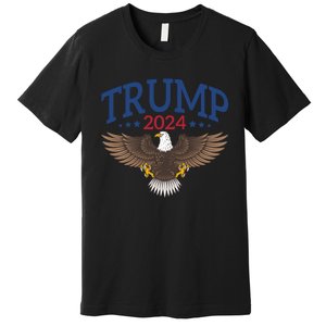 Trump 2024 Eagle Patriotic Emblem Premium T-Shirt