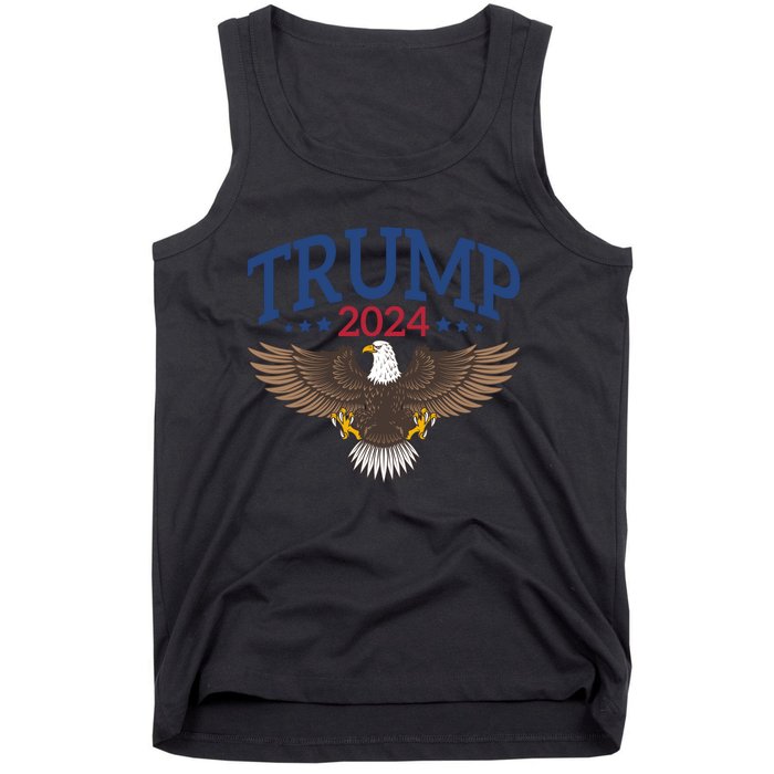 Trump 2024 Eagle Patriotic Emblem Tank Top