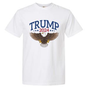 Trump 2024 Eagle Patriotic Emblem Garment-Dyed Heavyweight T-Shirt