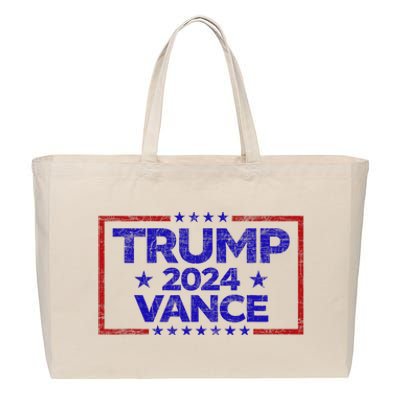 Trump 2024 Election For Republicans Trump Vance 2024 Cotton Canvas Jumbo Tote