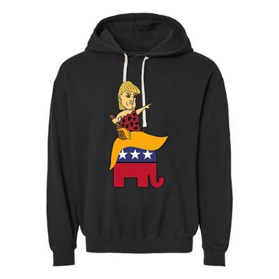 Trump 2024 Elephant Garment-Dyed Fleece Hoodie