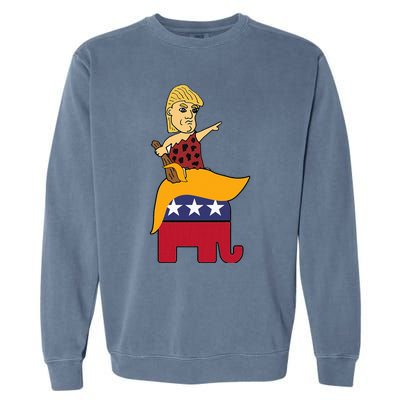 Trump 2024 Elephant Garment-Dyed Sweatshirt