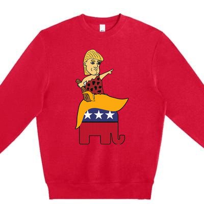 Trump 2024 Elephant Premium Crewneck Sweatshirt