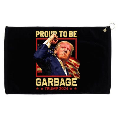 Trump 2024 Election Proud To Be Garbage Vote Trump President Grommeted Golf Towel