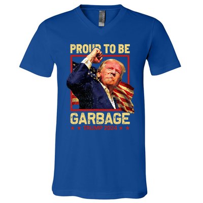 Trump 2024 Election Proud To Be Garbage Vote Trump President V-Neck T-Shirt