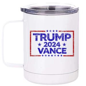 Trump 2024 Election For Republicans Trump Vance 2024 12 oz Stainless Steel Tumbler Cup