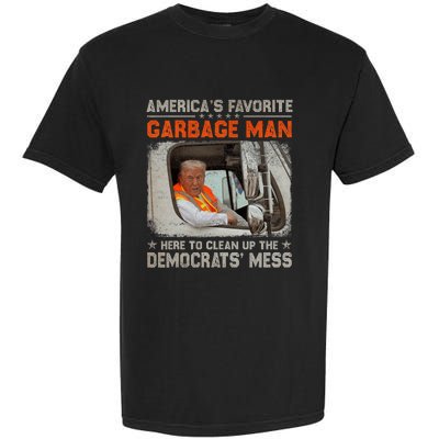 Trump 2024 Election Trump Garbage Man Vote Trump President Garment-Dyed Heavyweight T-Shirt