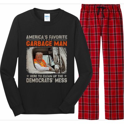 Trump 2024 Election Trump Garbage Man Vote Trump President Long Sleeve Pajama Set