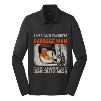 Trump 2024 Election Trump Garbage Man Vote Trump President Silk Touch Performance Long Sleeve Polo