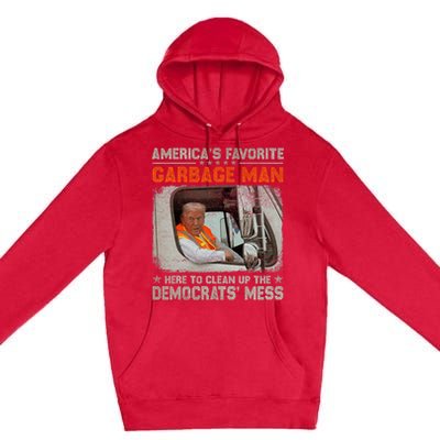 Trump 2024 Election Trump Garbage Man Vote Trump President Premium Pullover Hoodie