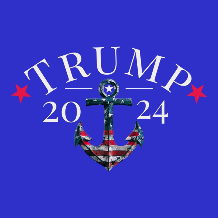 Trump 2024 Election American Flag Anchor Cool Gift 16 in Basic Backpack