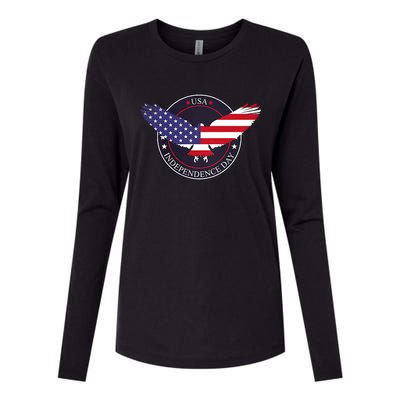 Trump 2024 Election . Take America Great 4th Of July Womens Cotton Relaxed Long Sleeve T-Shirt