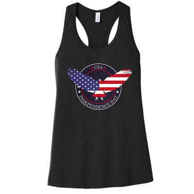 Trump 2024 Election . Take America Great 4th Of July Women's Racerback Tank