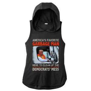 Trump 2024 Election Proud To Be Garbage Vote Trump President Ladies PosiCharge Tri-Blend Wicking Draft Hoodie Tank