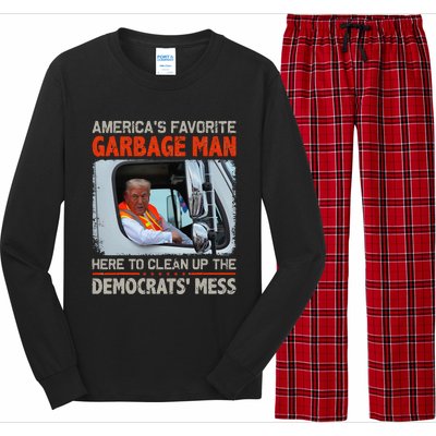 Trump 2024 Election Proud To Be Garbage Vote Trump President Long Sleeve Pajama Set