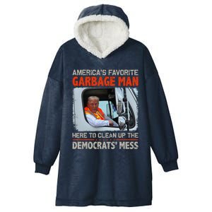 Trump 2024 Election Proud To Be Garbage Vote Trump President Hooded Wearable Blanket