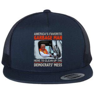 Trump 2024 Election Proud To Be Garbage Vote Trump President Flat Bill Trucker Hat