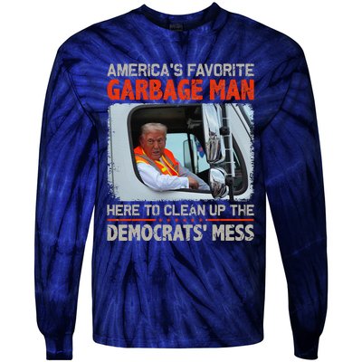 Trump 2024 Election Proud To Be Garbage Vote Trump President Tie-Dye Long Sleeve Shirt