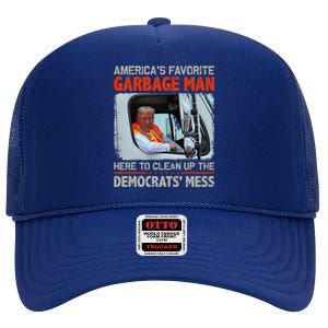 Trump 2024 Election Proud To Be Garbage Vote Trump President High Crown Mesh Back Trucker Hat