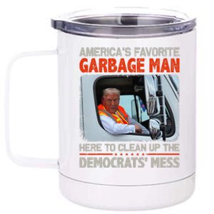 Trump 2024 Election Proud To Be Garbage Vote Trump President 12 oz Stainless Steel Tumbler Cup