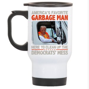 Trump 2024 Election Proud To Be Garbage Vote Trump President Stainless Steel Travel Mug