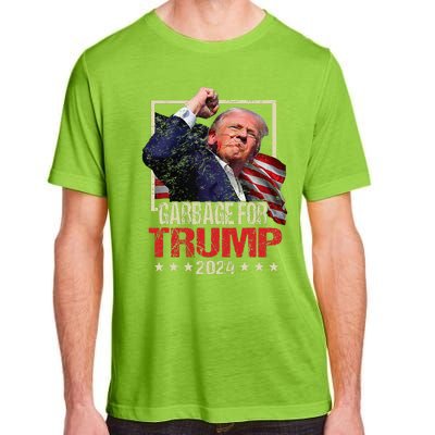 Trump 2024 Election Garbage For Trump Vote Trump President Adult ChromaSoft Performance T-Shirt