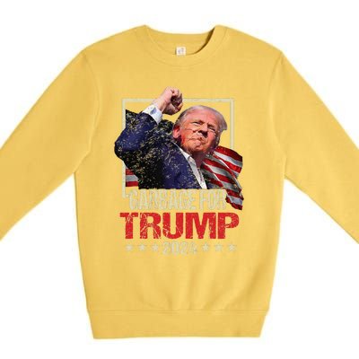 Trump 2024 Election Garbage For Trump Vote Trump President Premium Crewneck Sweatshirt