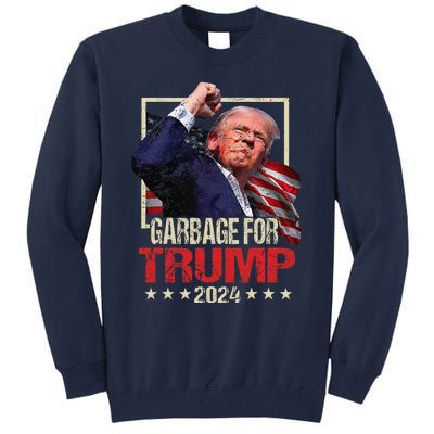 Trump 2024 Election Garbage For Trump Vote Trump President Tall Sweatshirt