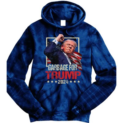 Trump 2024 Election Garbage For Trump Vote Trump President Tie Dye Hoodie