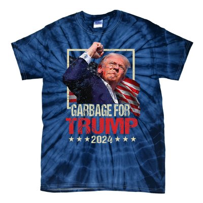 Trump 2024 Election Garbage For Trump Vote Trump President Tie-Dye T-Shirt