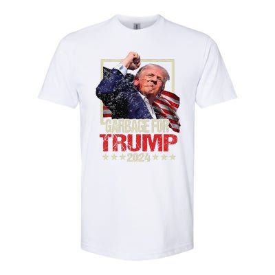 Trump 2024 Election Garbage For Trump Vote Trump President Softstyle CVC T-Shirt