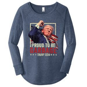 Trump 2024 Election Proud To Be Garbage Vote Trump President Women's Perfect Tri Tunic Long Sleeve Shirt