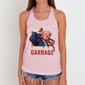 Trump 2024 Election Proud To Be Garbage Vote Trump President Women's Knotted Racerback Tank